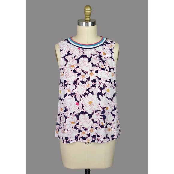 ANTHROPOLOGIE MAEVE EIJI FLORAL SLEEVELESS TOP - Picture 4 of 10